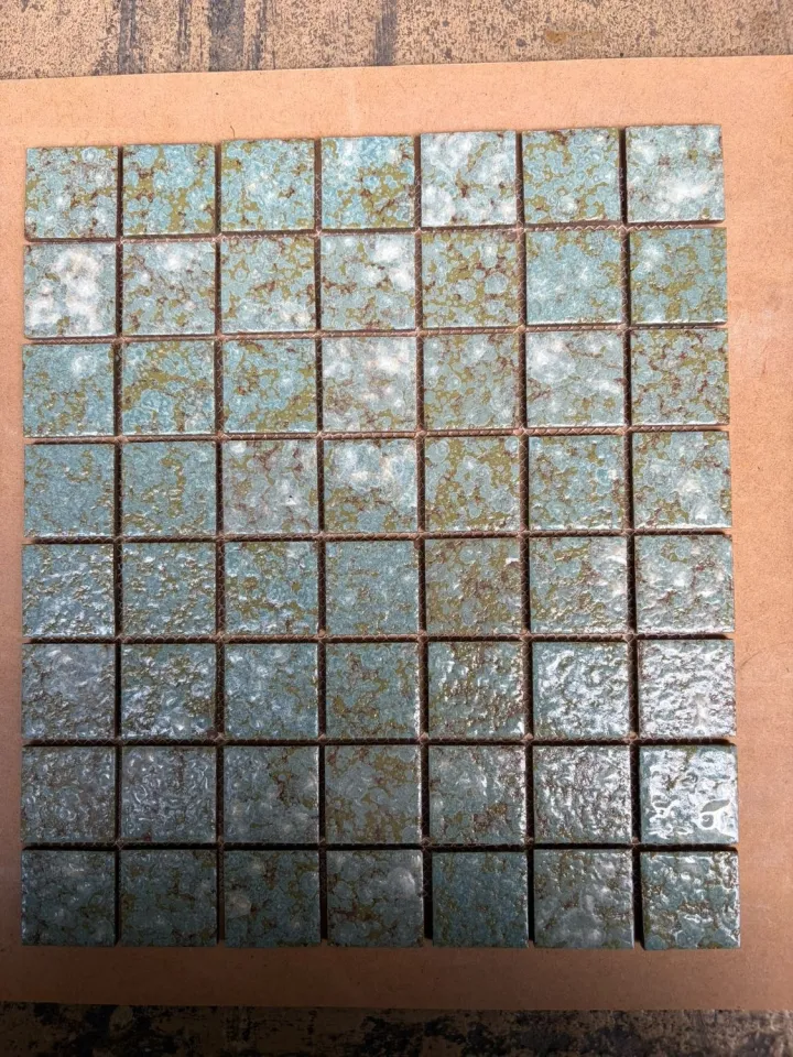 Japans turquoise glazuurmozaïek 3,8 x 3,8 cm NKA-258